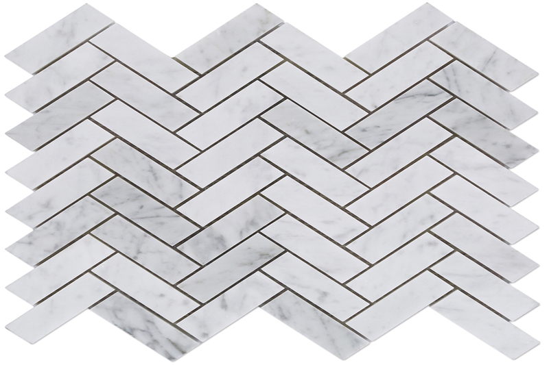 Sophisticated Look of the Herringbone Pattern - Carrara Tiles